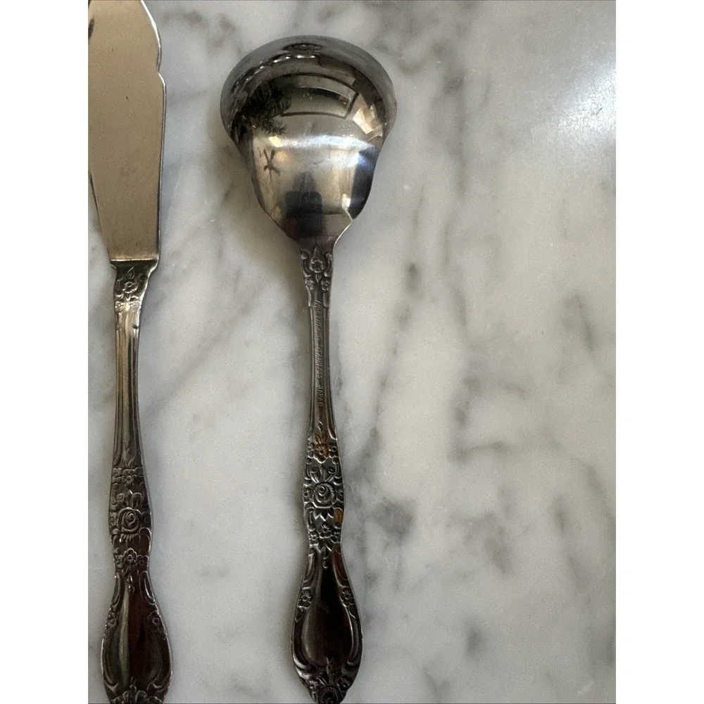 Oneida Northland Silversmiths 42Pc Stainless Flatware Set/8 Classic Carolina